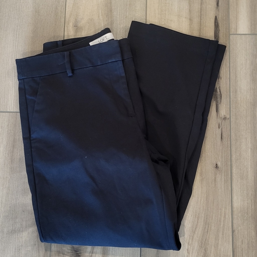 Loft Curvy Cropped Flood Pants